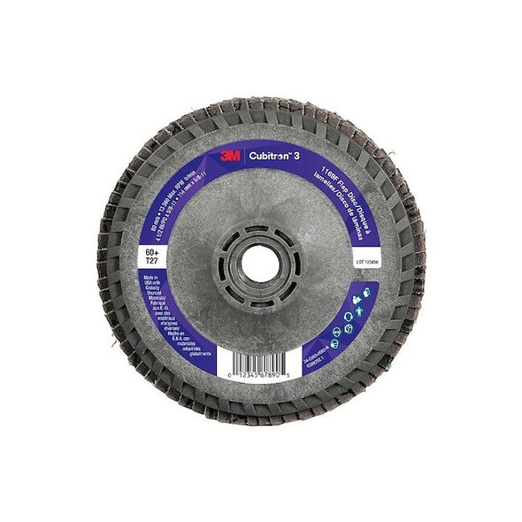 3m Cubitron Abrasive Flap Disc,Coated,Polyester,PK10 7100380307