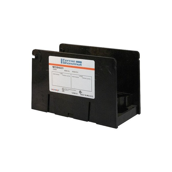 Mersen PowerDistributionBlock,380A,1000V,1Poles MPDB68221