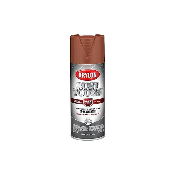 Krylon Rust Tough Spray Primer,Red Oxide,12OZ K09204008