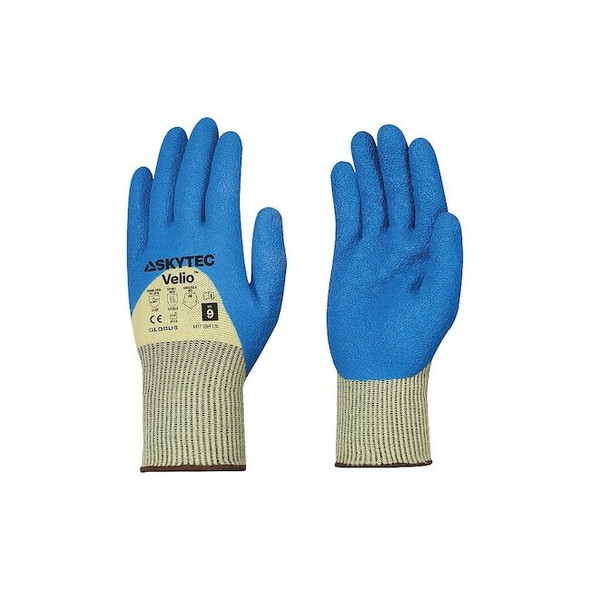 Globus Knit Glove,Skytec Velio,Blue,9/L,PR Glove, Skytec Velio, 9/L, PR