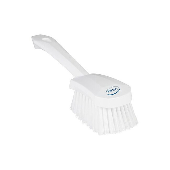 Vikan Hand Brush,White Bristle,Soft 41985