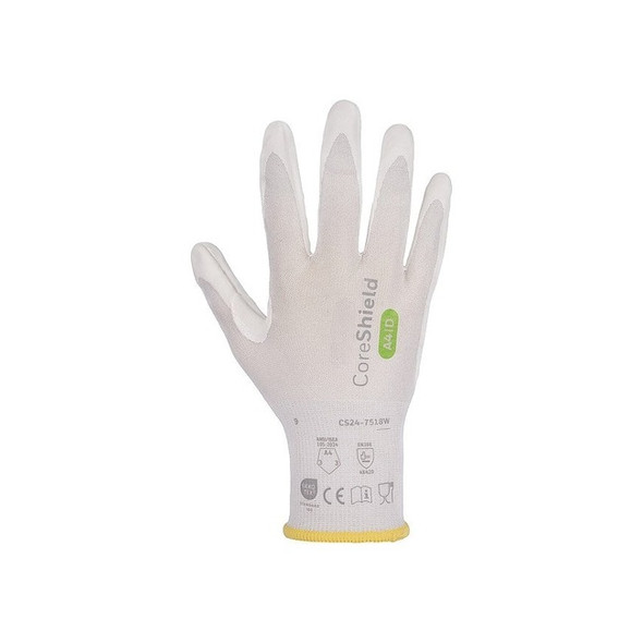 Pip Global Safety Cut Protection Gloves,White,10",PR CS24-7518W-10