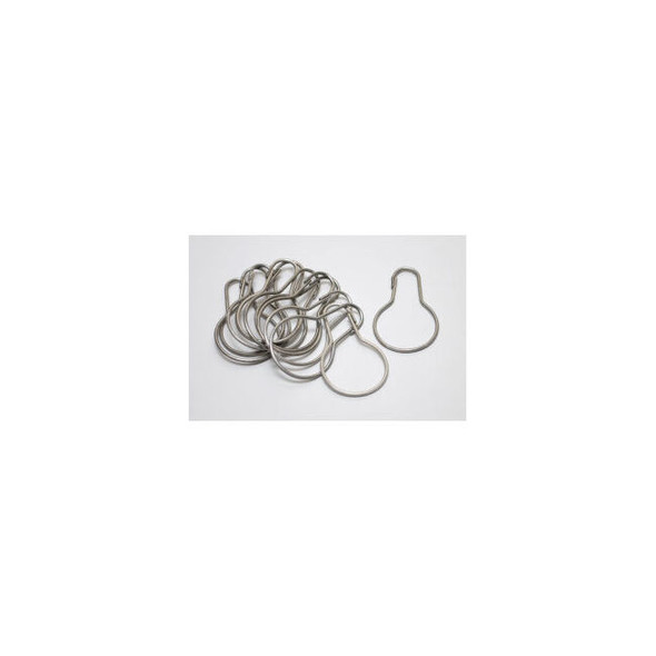 Frost Stainless Steel Shower Curtain Hooks - Pack of 12 - 1144-501L