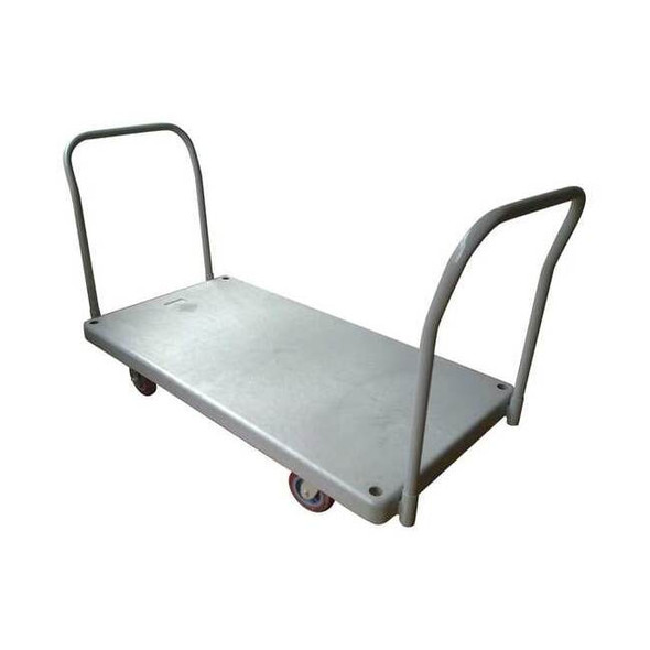 Dayton Platform Truck, Gray, Steel, 3,300 lb 2TUK8