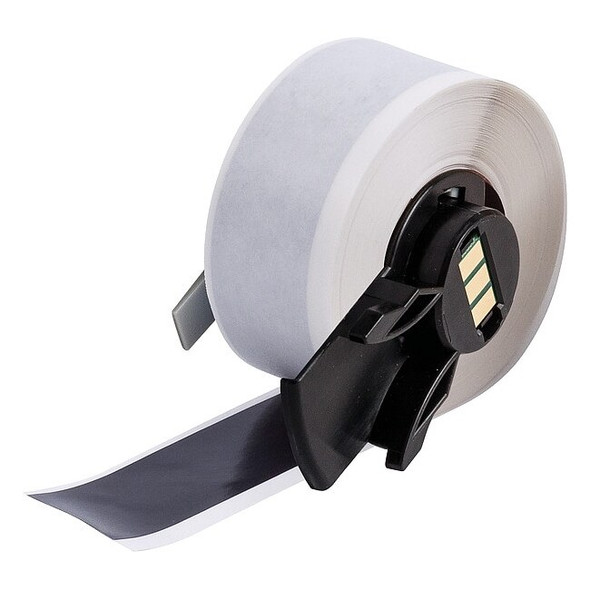 Brady ContinuousLabelStock,Black,Gloss,1inW M6C-1000-439-BK