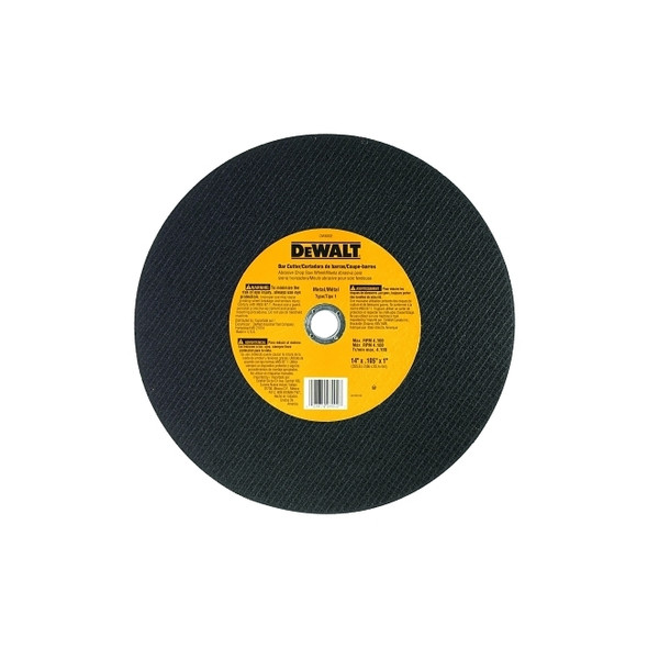 Type 1 - Cutting Wheel, 14 in, 1 in Arbor, A24R, 4,300 rpm, Bar Cutter