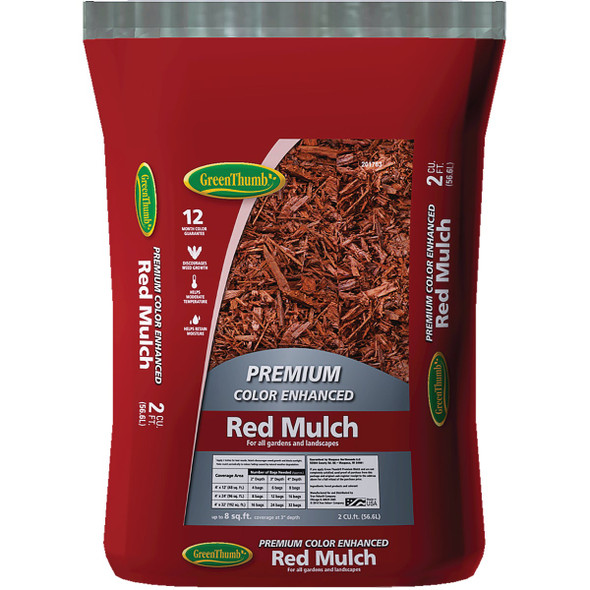 Green Thumb 2 Cu. Ft. Red Mulch WGT03250