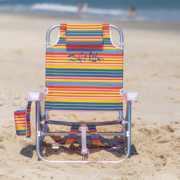 Salt Life 5-Position Deluxe Backpack Beach Chair SL-8455-BSTR 867143