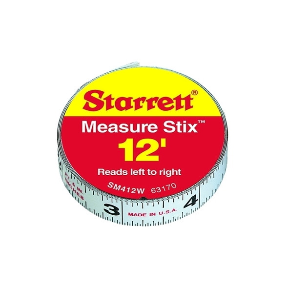 Measure Stix™ Steel Measuring Tapes, 1/2 in x 4 ft Pack of 6