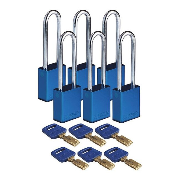 Brady ALU-BLU-76ST-KA6PK