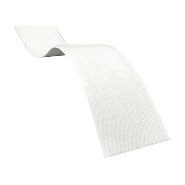 Reclosable Fastener, Rubber Adhesive, 27.5 yds, 2 in W, White