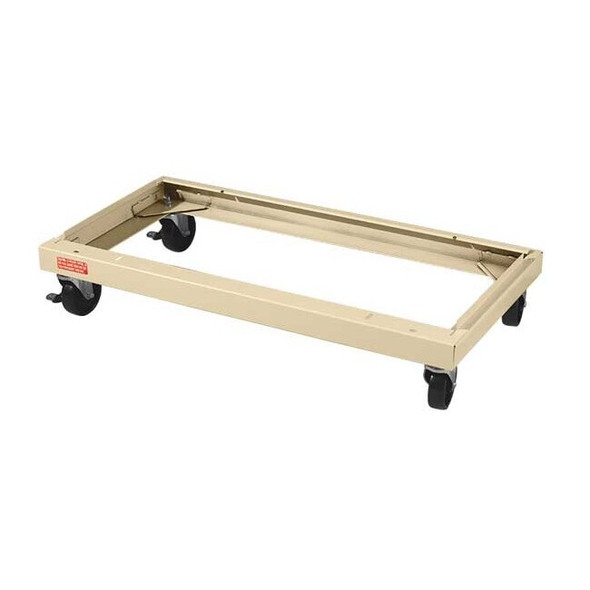 Tennsco Caster Kit, 4 in Dia, PVC, Tan, 18 in D CK18PY