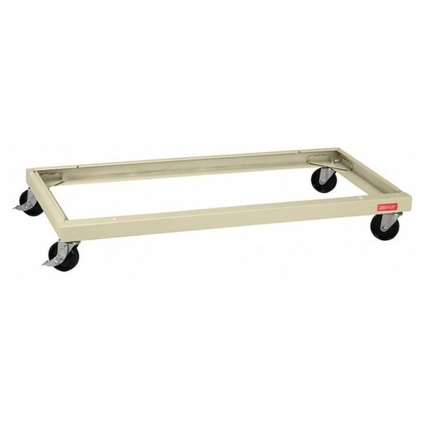 Tennsco Caster Kit, 4 in Dia, PVC, Tan, 18 in D CK18PY