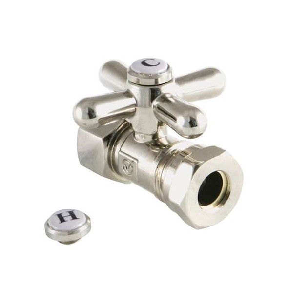 CC44156X Quarter Turn Valves (1/2" FIP X 1/2" & 7/16" O.D. Slip Joint)