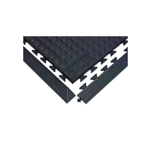 Ramp Edge with Corner, Polyurethane, 2 in W x 3 ft 3 in L, 5/8 in Thick