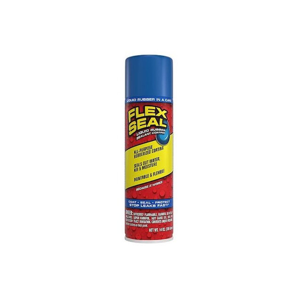 Flex Seal Rubber Coating,14 oz,Blue,Rubber FSBLUR20