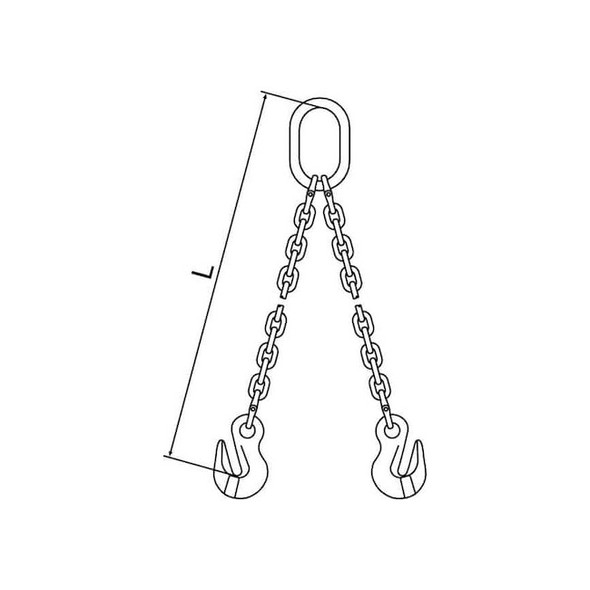 Pewag Chain Sling,G120,DOG,Alloy Steel,5 ft. L 10G120DOG/5