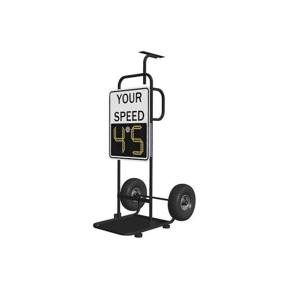 Tapco Safe Pace 100,Radar Feedback Sign,Solar, With Dolly 128877
