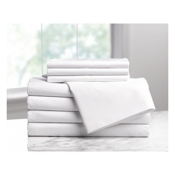 Westpoint Home Flat Sheet,XL Full Size,120 in. L,PK6 1A29686
