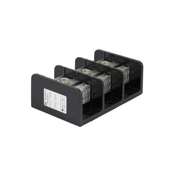 Power Distribution Block, Open, 2 Pole, 350 A Copper, 600 V AC/DC, Surface Mount