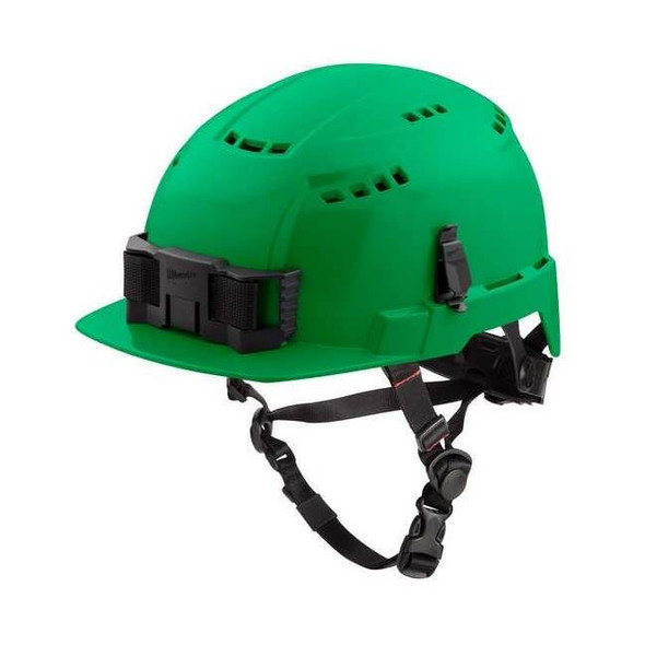 BOLT Green Front Brim Vented Safety Helmet - Type 2, Class C
