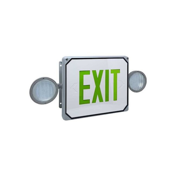 Big Beam Exit Sign,LED,Green Letter Color,1 Face, LS2E4XL1GW LS2E4XL1GW