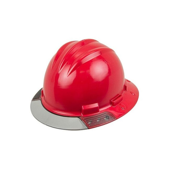 Bullard Hard Hat, Front Brim, AboveView, Red AVRDRG