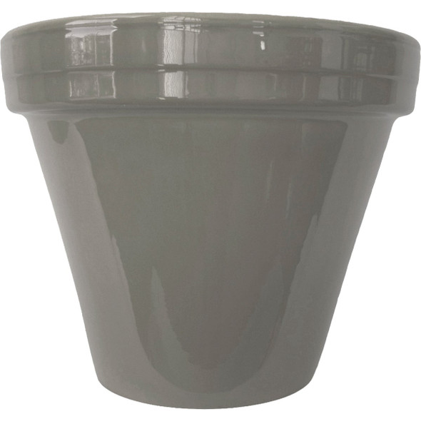 Ceramo 4.5 In. Grey Powder-Coated Standard Pot PCSBX-4-GY