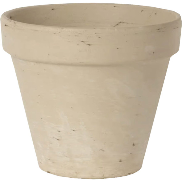 Ceramo 8 In. White Granite Clay Standard Pot S-GT-8