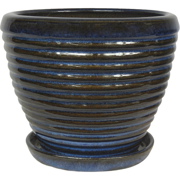 Trendspot 9 In. Drip Blue Honey Planter CR10479-08C