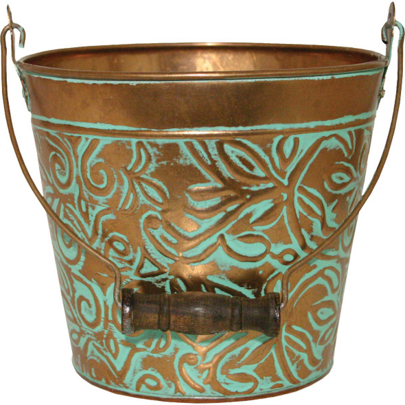Headwind Consumer Products 12 In. Floral Vintage Copper Planter MPT01869