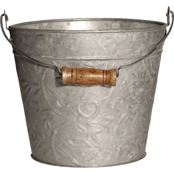Headwind Consumer Products 12 In. Floral Galvanized Planter MPT01870