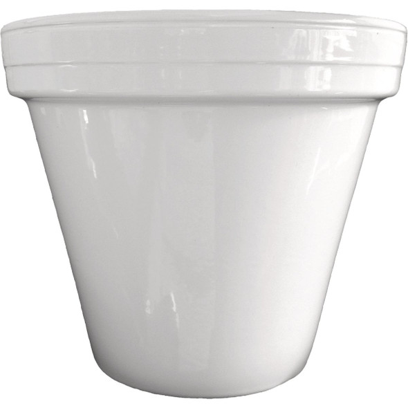 Ceramo 8.5 In. White Powder-Coated Standard Pot PCSBX-8-W