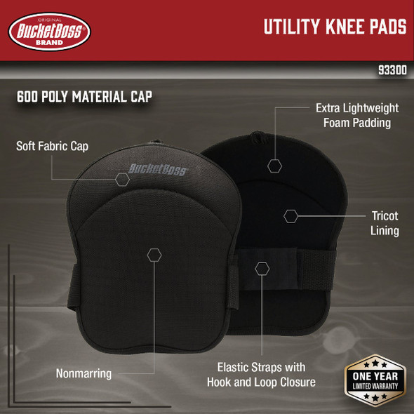 Bucket Boss Utility Kneepads 93300 372591