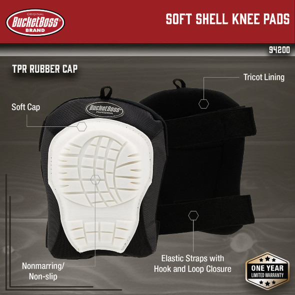 Bucket Boss Soft Shell Kneepads 94200 316279