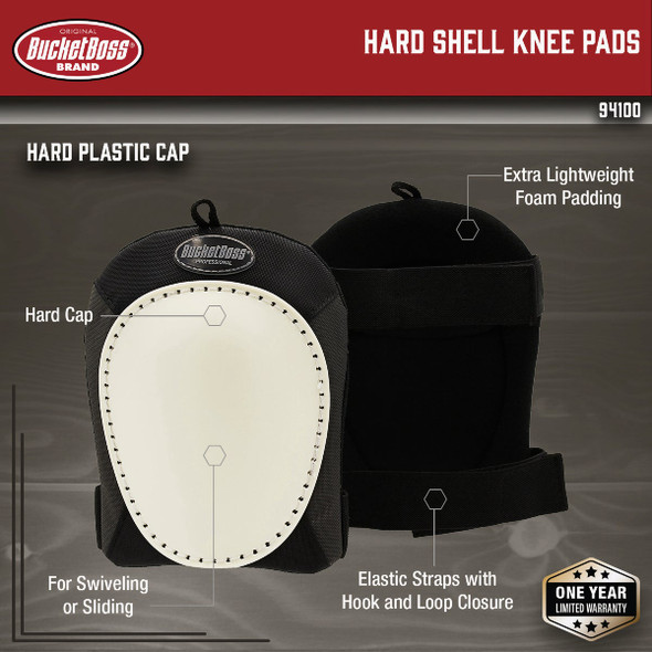 Bucket Boss Hard Shell Kneepads 94100 313045