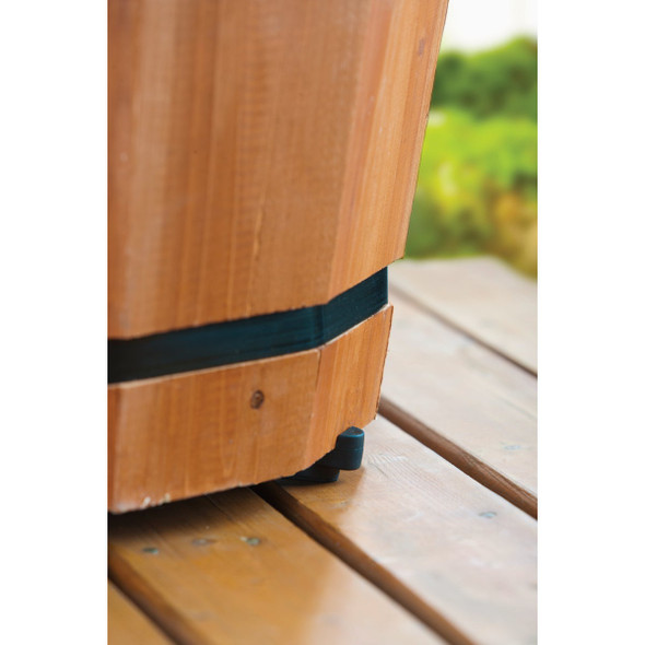 Bosmere Down Under 3 In. Stackable Black Pot Toes (12-Pack) PT-12BLHT 729599