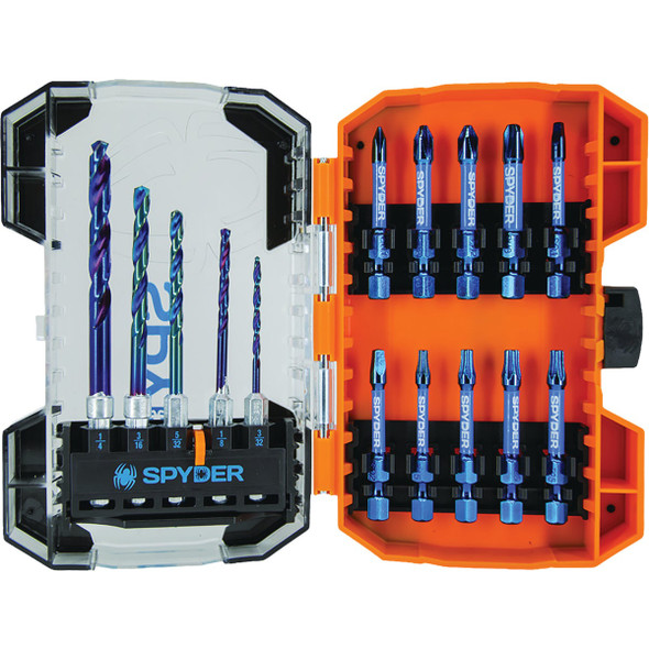 Spyder Drill & Impact Driver Bit Set (15-Piece) 19031