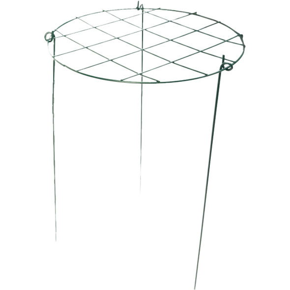 Green Thumb 20 In. H. x 14 In. Dia. Green Steel Grow Through Plant Support Hoop