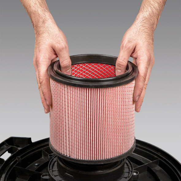 Vacmaster 5 Gal. to 16 Gal. Fine Dust Cartridge Filter & Retainer VCFF 361013