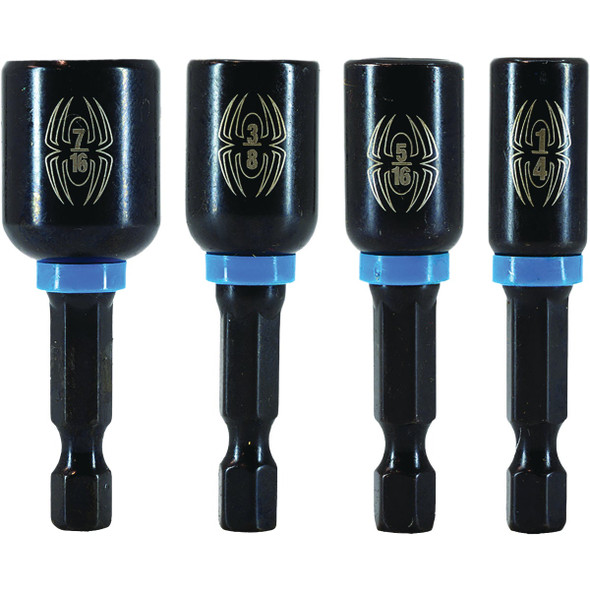 Spyder Magnetic Impact Nut Driver Set (4-Piece) 19063