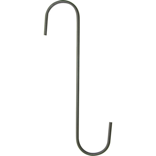 Green Thumb 12 In. Black S-Hook (2-Pack) 89014DGT