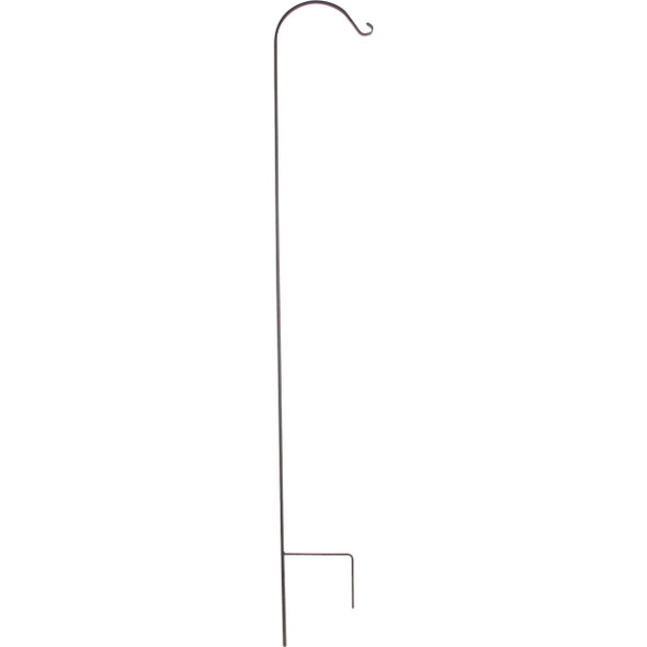 Green Thumb 84 In. Black Forged Steel Single Shepherd's Hook 89440GT