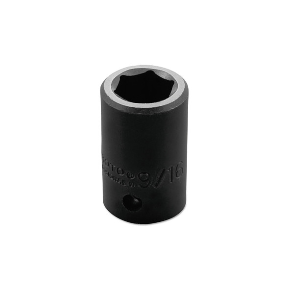 Torqueplus Impact Sockets, 1/2 in Drive, 9/16 in Opening, 6 Points