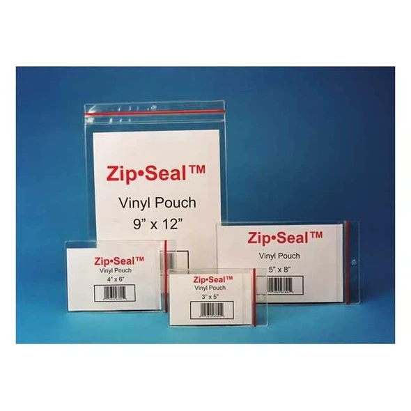 Hol-Dex Zip Seal Pouch-Mag 9 in.x 12 in.,PK25 ZSM-912