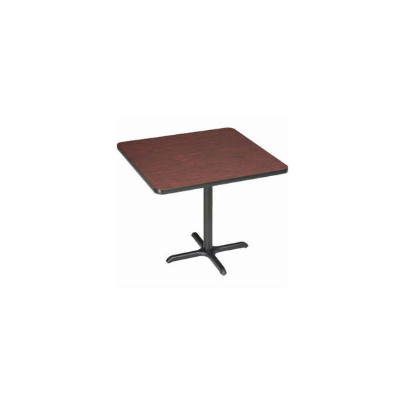 Interion 42"" Square Bar Height Restaurant Table Mahogany