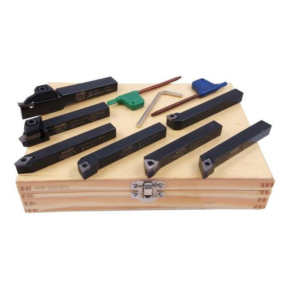 Hhip 7 Piece 3/8" Indexable Cut Off & Turning Tool Set 2002-0012