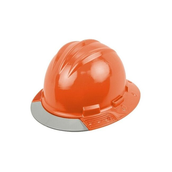 Bullard HardHat,FrontBrim,AboveView,FluorOrg AVHORG