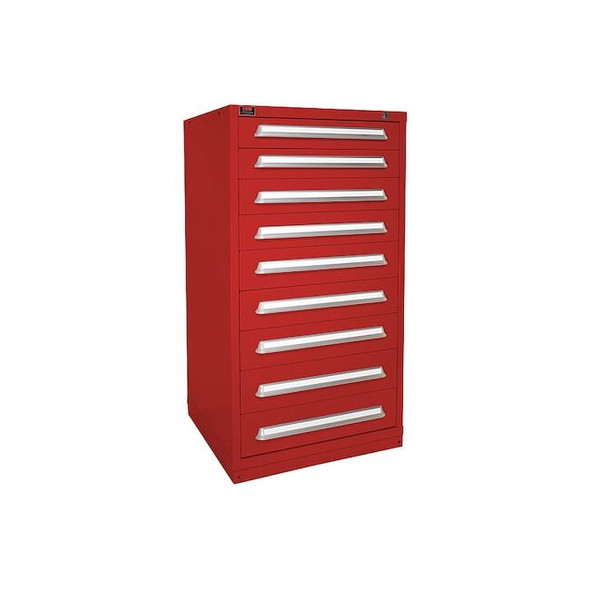 Lyon ModDrwrCab,59.25"x30"x28",Red,9Drwr HHM6830301011IL