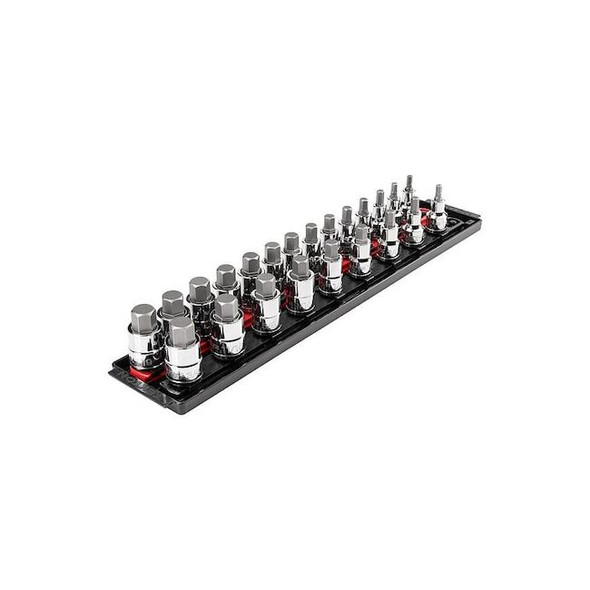 Tekton Socket Set,Steel,19 3/4 in L SHB92202